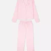 Satiiniset raidalliset pyjamat