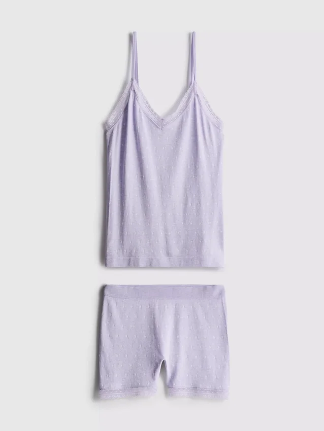 Saumattomat cami-lyhythousupyjamat