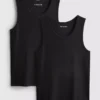 Slim fit -mallinen ribbattu tankkitoppi
