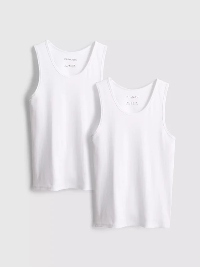 Slim fit -mallinen ribbattu tankkitoppi