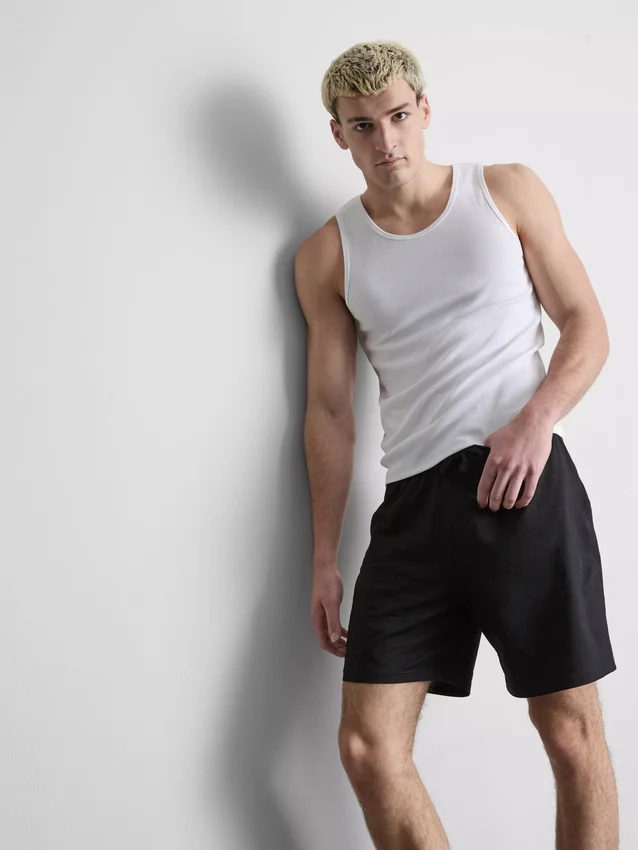 Slim fit -mallinen ribbattu tankkitoppi