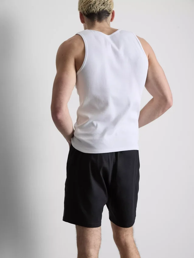 Slim fit -mallinen ribbattu tankkitoppi