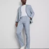 Slim fit -malliset dobby-kuvioiset housut
