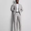 Slim fit -malliset dobby-kuvioiset housut
