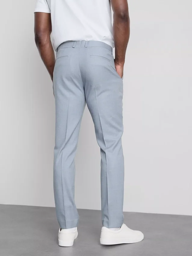 Slim fit -malliset dobby-kuvioiset housut