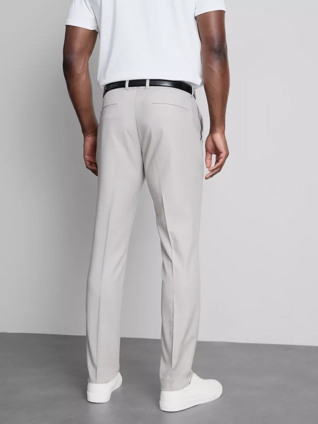 Slim fit -malliset dobby-kuvioiset housut