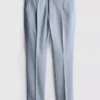 Slim fit -malliset dobby-kuvioiset housut