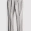 Slim fit -malliset dobby-kuvioiset housut