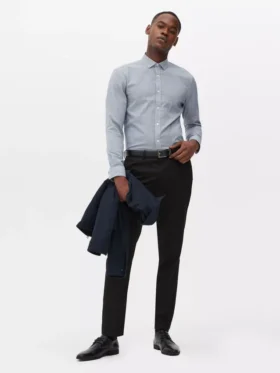 Slim fit -malliset twill-juhlahousut