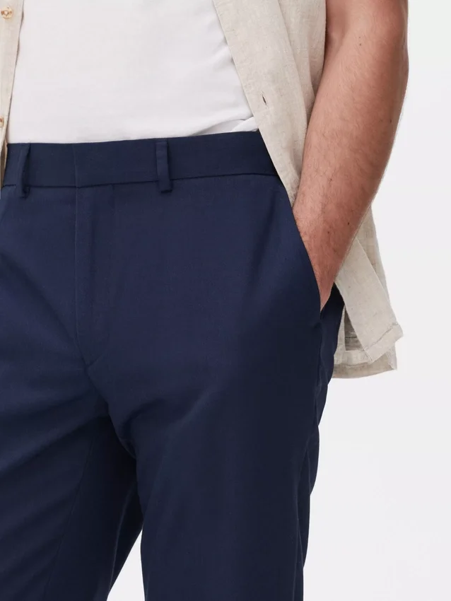 Slim fit -malliset twill-juhlahousut