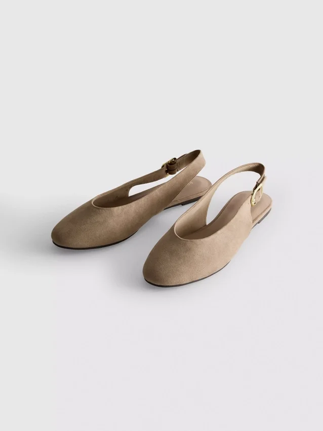 Slingback-balettikengät