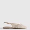 Slingback-ballerinat, strassikoristeiset matalat kengät