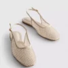 Slingback-ballerinat, strassikoristeiset matalat kengät