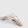 Slingback-ballerinat, strassikoristeiset matalat kengät