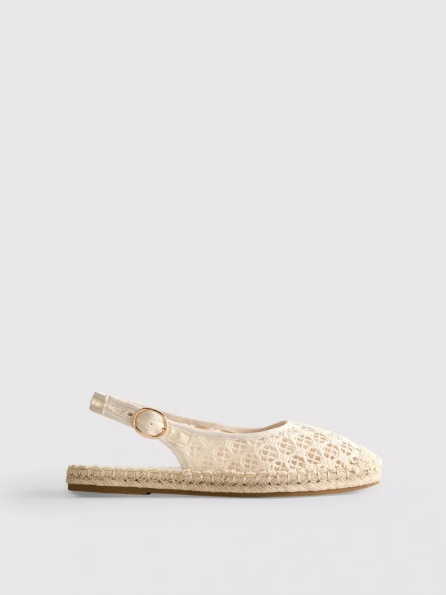 Slingback-espadrillosandaalit