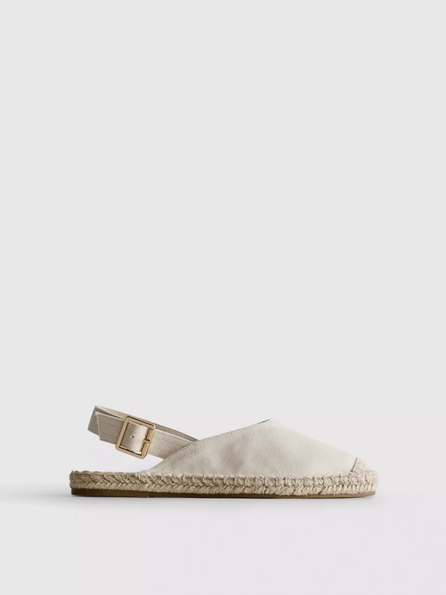 Slingback-espadrillosandaalit