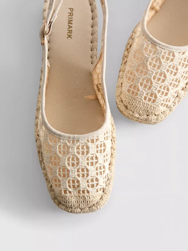 Slingback-espadrillosandaalit