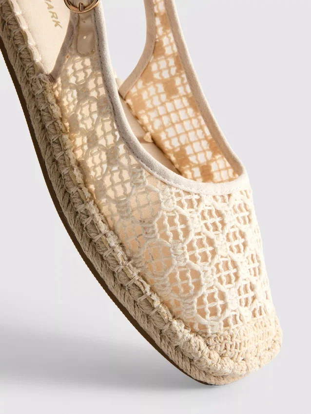Slingback-espadrillosandaalit