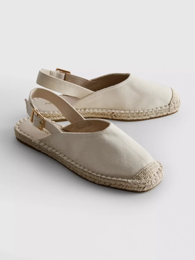 Slingback-espadrillosandaalit