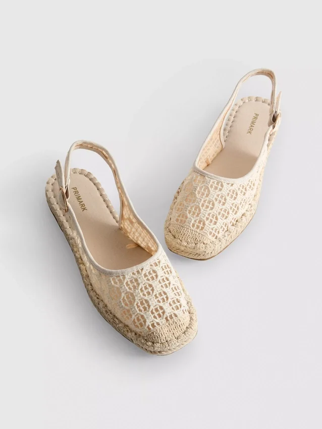 Slingback-espadrillosandaalit