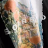 Sorrento-grafiikkat-kauluspaita