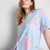 Spongebob Squarepants -grafiikalla koristellut boyfriend-tyyliset lyhyet pyjamat