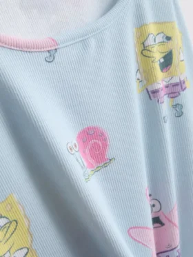 Spongebob Squarepants -hahmopyjamat, ribbineulosta