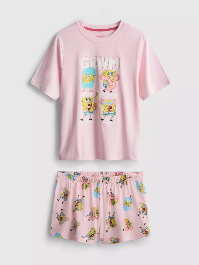 SpongeBob SquarePants -kuvioiset lyhyet pyjamat