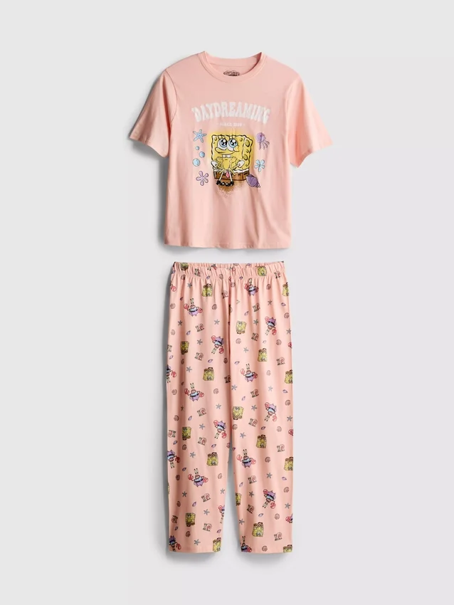 Spongebob Squarepants -puuvillaiset hahmopyjamat