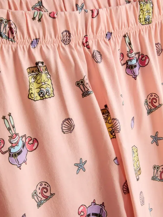 Spongebob Squarepants -puuvillaiset hahmopyjamat
