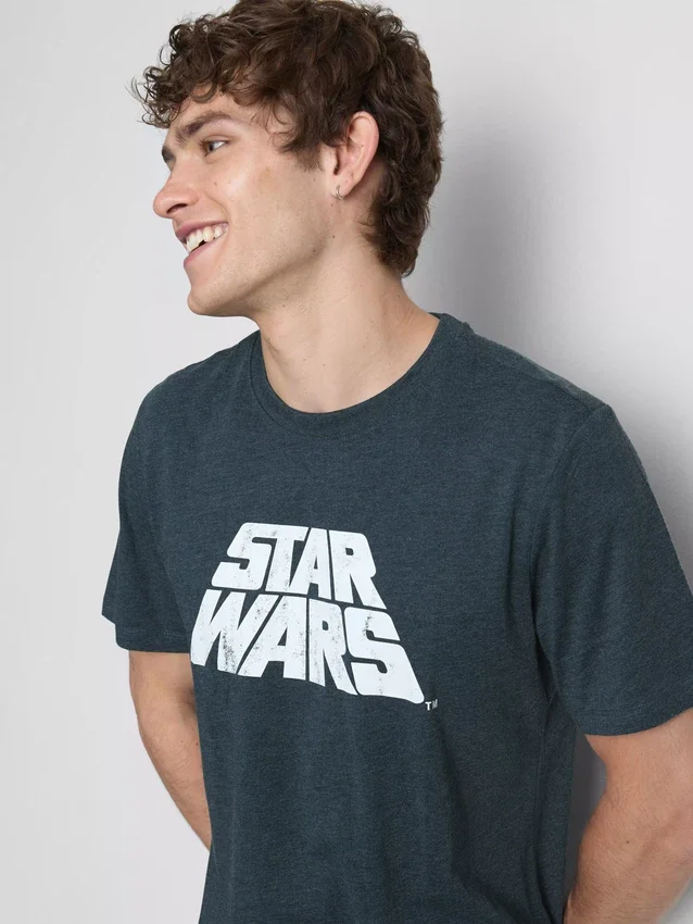 Star Wars -logolla varustettu T-paita