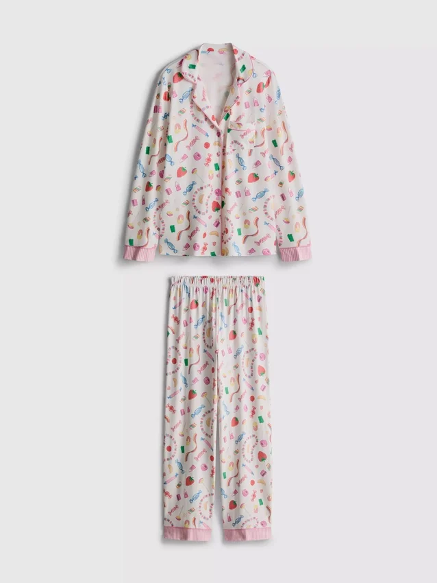 Suloinen herkkupainatus, boyfriend-malliset pyjamat