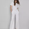 Suoralahkeiset denim-collegehousut