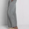 Suoralahkeiset denim-collegehousut