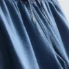 Suoralahkeiset denim-collegehousut