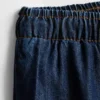 Suoralahkeiset denim-collegehousut