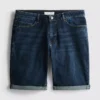 Suorat denimshortsit
