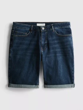 Suorat denimshortsit