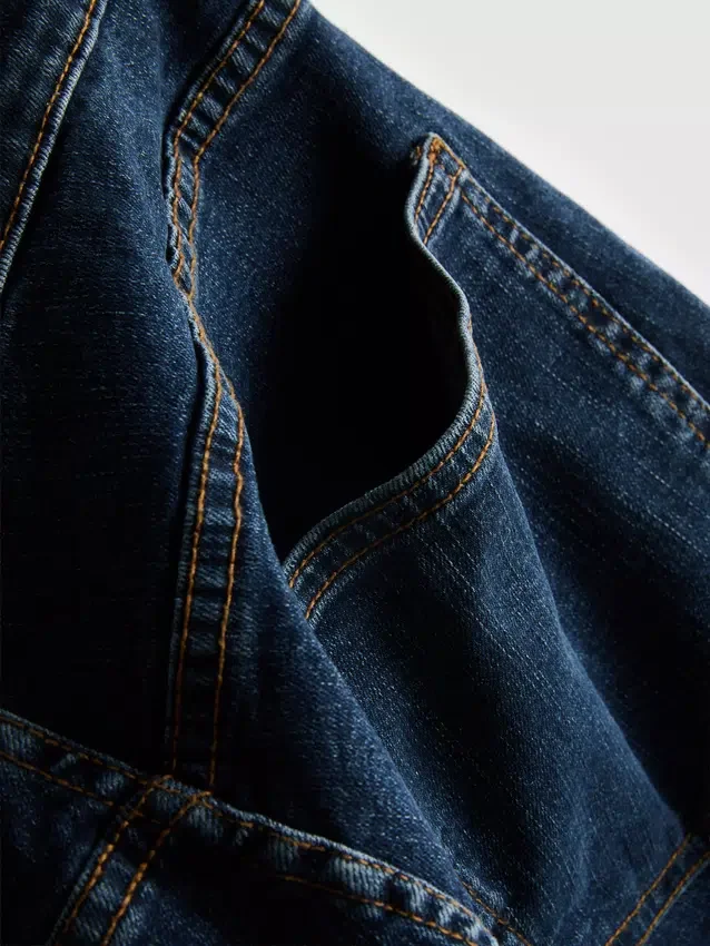 Suorat denimshortsit