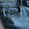 Suorat denimshortsit