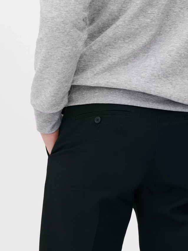 Suorat twill-housut