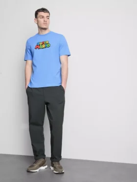 Super Mario -puuvillainen graafinen t-paita
