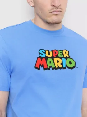 Super Mario -puuvillainen graafinen t-paita