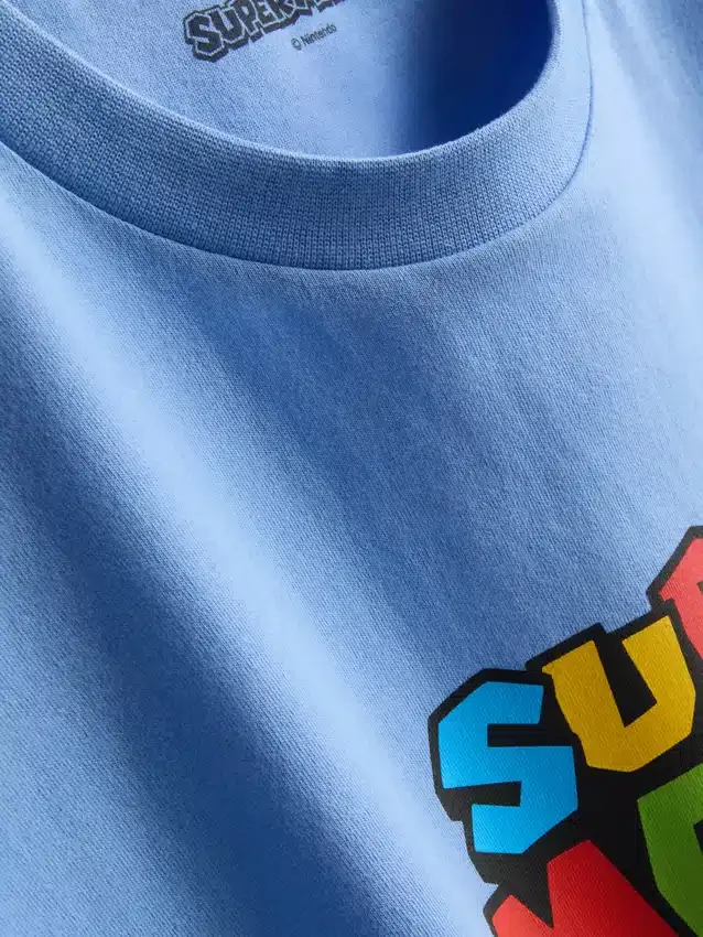 Super Mario -puuvillainen graafinen t-paita