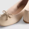 Tekonahkaiset ballerina-matalat kengät