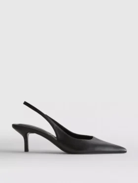 Tekonahkaiset slingback-korkokengät