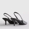 Tekonahkaiset slingback-korkokengät