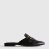Tekonahkaiset snaffle-bit-mule-loaferit