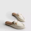 Tekonahkaiset snaffle-bit-mule-loaferit