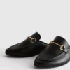 Tekonahkaiset snaffle-bit-mule-loaferit